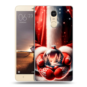 Силиконовый противоударный чехол на Xiaomi RedMi Note 4X с принтом Новый год Силиконовый противоударный чехол на Xiaomi RedMi Note 4X с принтом Новый год