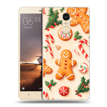 Силиконовый противоударный чехол на Xiaomi RedMi Note 4X с принтом Новый год Силиконовый противоударный чехол на Xiaomi RedMi Note 4X с принтом Новый год