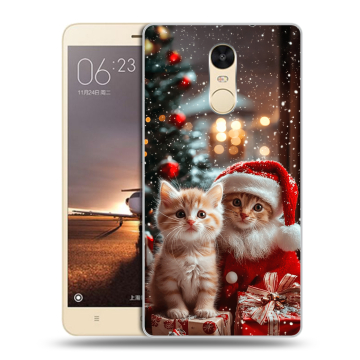 Силиконовый противоударный чехол на Xiaomi RedMi Note 4X с принтом Новый год Силиконовый противоударный чехол на Xiaomi RedMi Note 4X с принтом Новый год