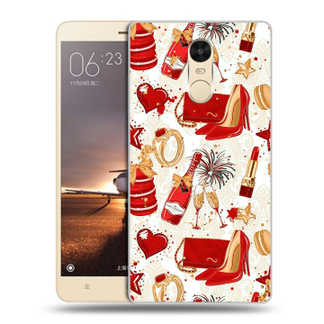 Силиконовый противоударный чехол на Xiaomi RedMi Note 4X с принтом Новый год Силиконовый противоударный чехол на Xiaomi RedMi Note 4X с принтом Новый год