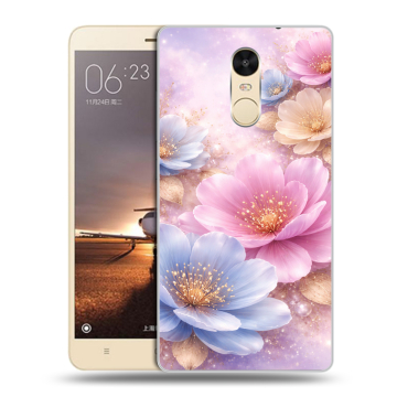 Силиконовый противоударный чехол на Xiaomi RedMi Note 4X с принтом женский