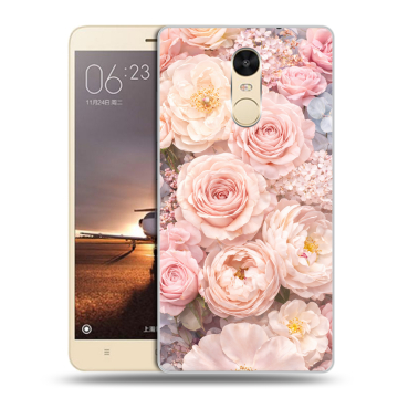 Силиконовый противоударный чехол на Xiaomi RedMi Note 4X с принтом женский