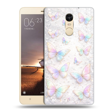 Силиконовый противоударный чехол на Xiaomi RedMi Note 4X с принтом женский