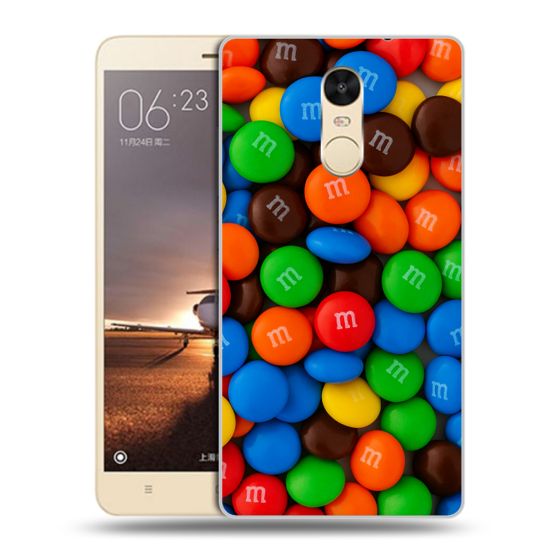 Силиконовый противоударный чехол на Xiaomi RedMi Note 4X с принтом Конфеты Силиконовый противоударный чехол на Xiaomi RedMi Note 4X с принтом Конфеты