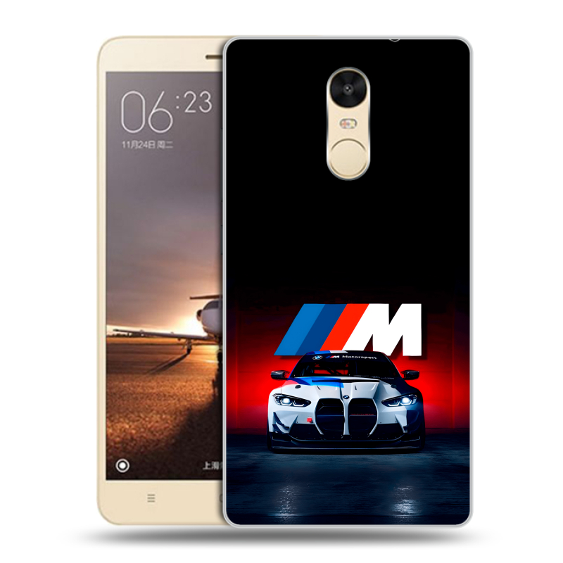 Силиконовый противоударный чехол на Xiaomi RedMi Note 4X с принтом БМВ BMW Силиконовый противоударный чехол на Xiaomi RedMi Note 4X с принтом БМВ BMW