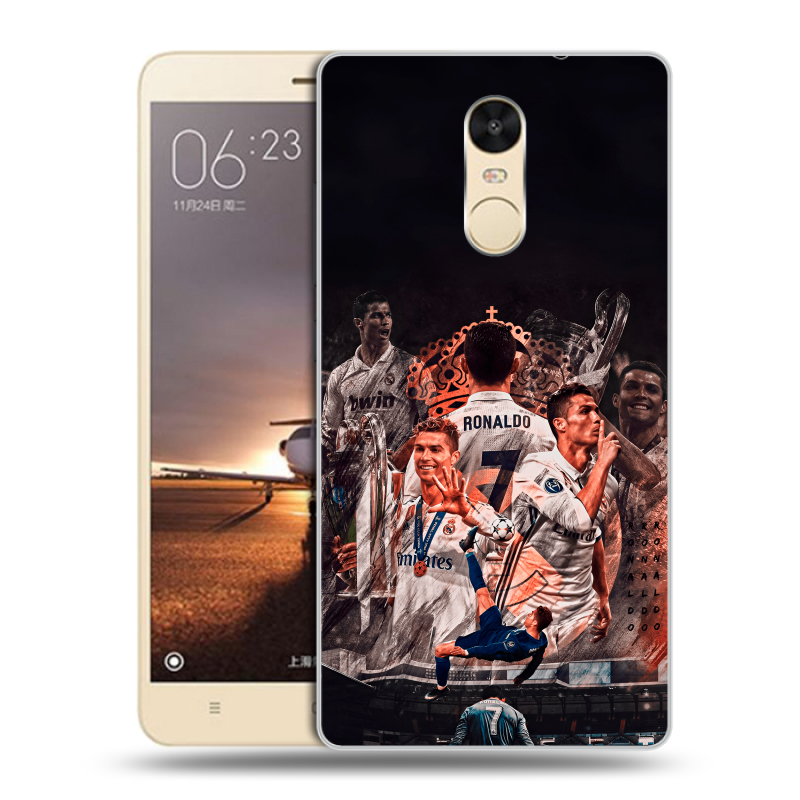 Силиконовый противоударный чехол на Xiaomi RedMi Note 4X с принтом Реал Роналдо Real Ronaldo Силиконовый противоударный чехол на Xiaomi RedMi Note 4X с принтом Реал Роналдо Real Ronaldo