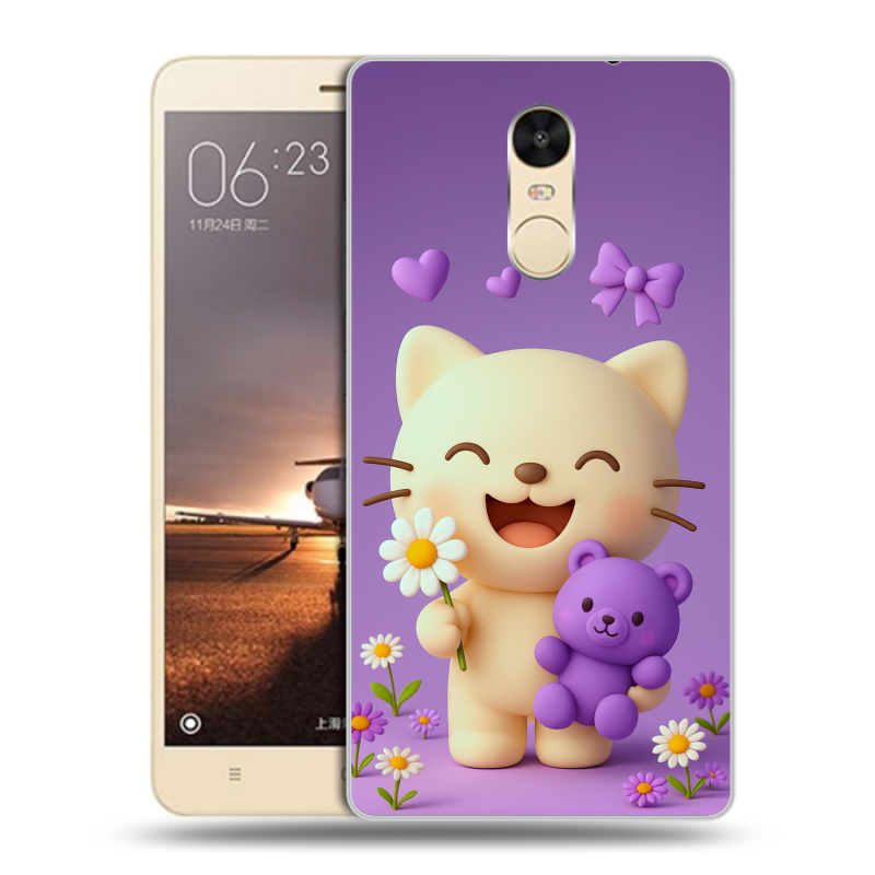 Силиконовый противоударный чехол на Xiaomi RedMi Note 4X с принтом для девочек Силиконовый противоударный чехол на Xiaomi RedMi Note 4X с принтом для девочек