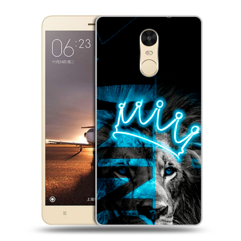 Силиконовый противоударный чехол на Xiaomi RedMi Note 4X с принтом Король лев Силиконовый противоударный чехол на Xiaomi RedMi Note 4X с принтом Король лев