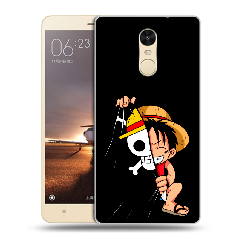 Силиконовый противоударный чехол на Xiaomi RedMi Note 4X с принтом One Piece Ван Пис Силиконовый противоударный чехол на Xiaomi RedMi Note 4X с принтом One Piece Ван Пис
