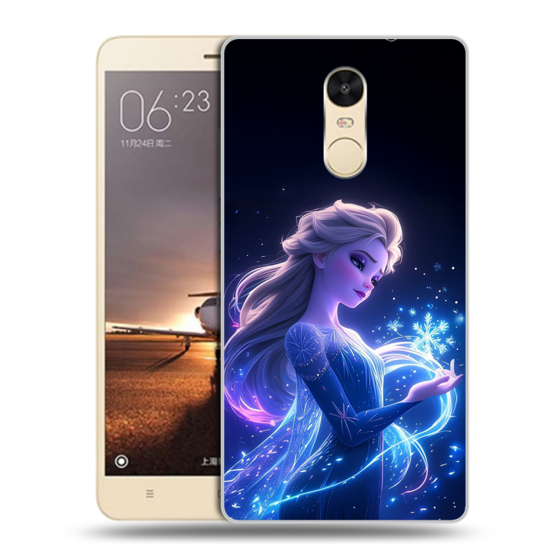 Силиконовый противоударный чехол на Xiaomi RedMi Note 4X с принтом Холодное сердце Frozen Силиконовый противоударный чехол на Xiaomi RedMi Note 4X с принтом Холодное сердце Frozen