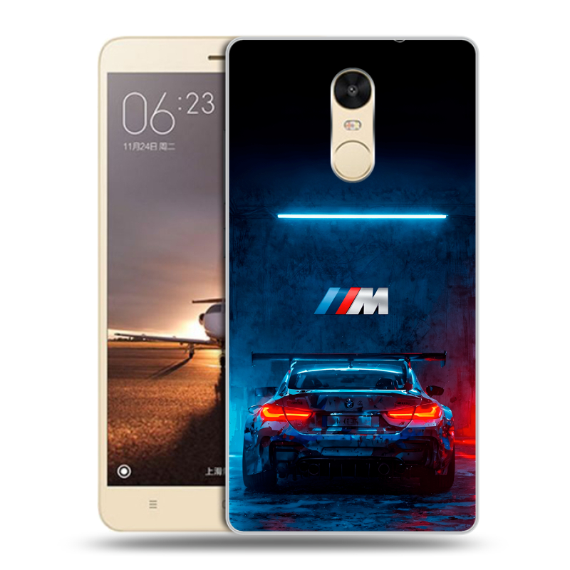 Силиконовый противоударный чехол на Xiaomi RedMi Note 4X с принтом BMW БМВ Силиконовый противоударный чехол на Xiaomi RedMi Note 4X с принтом BMW БМВ