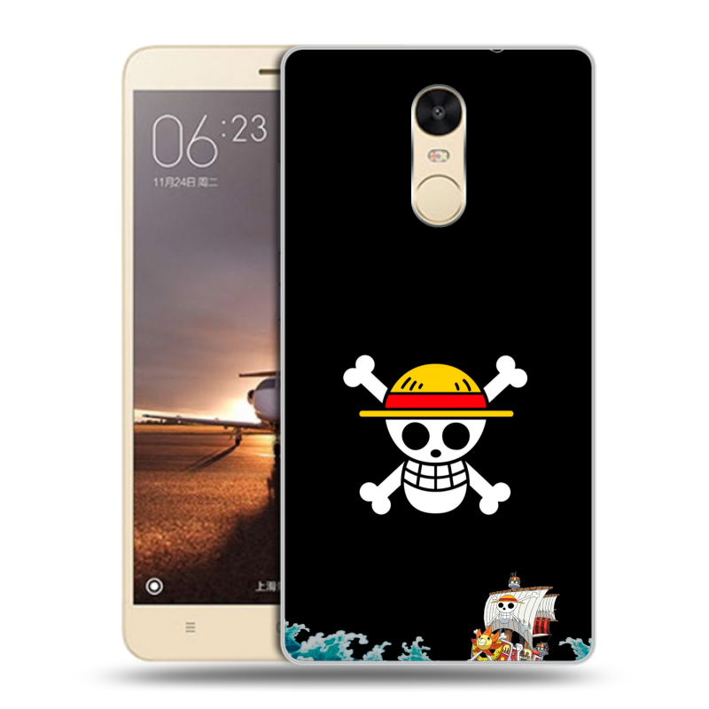 Силиконовый противоударный чехол на Xiaomi RedMi Note 4X с принтом One Piece Ван Пис Силиконовый противоударный чехол на Xiaomi RedMi Note 4X с принтом One Piece Ван Пис