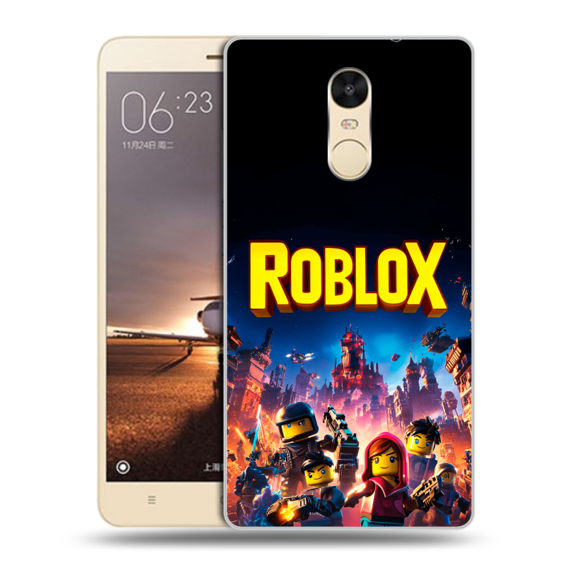 Силиконовый противоударный чехол на Xiaomi RedMi Note 4X с принтом Roblox Роблокс Силиконовый противоударный чехол на Xiaomi RedMi Note 4X с принтом Roblox Роблокс