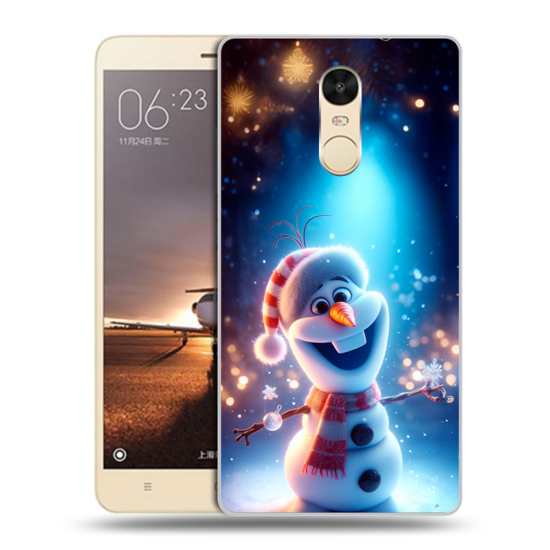 Силиконовый противоударный чехол на Xiaomi RedMi Note 4X с принтом Новый год Силиконовый противоударный чехол на Xiaomi RedMi Note 4X с принтом Новый год