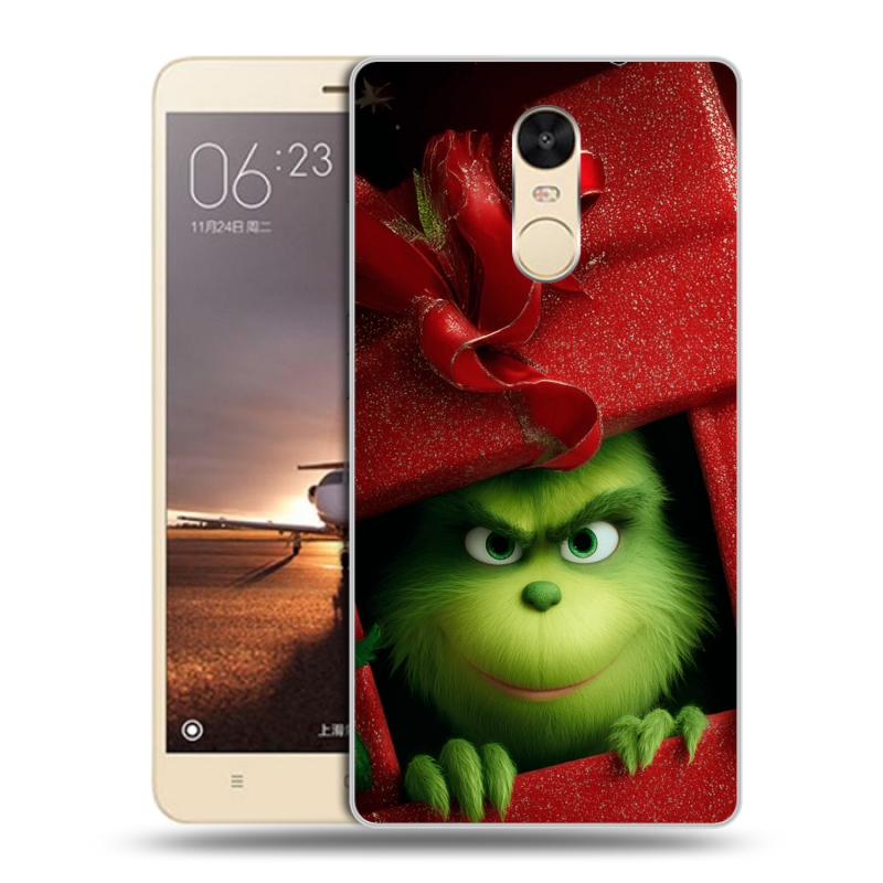 Силиконовый противоударный чехол на Xiaomi RedMi Note 4X с принтом Новый год Силиконовый противоударный чехол на Xiaomi RedMi Note 4X с принтом Новый год