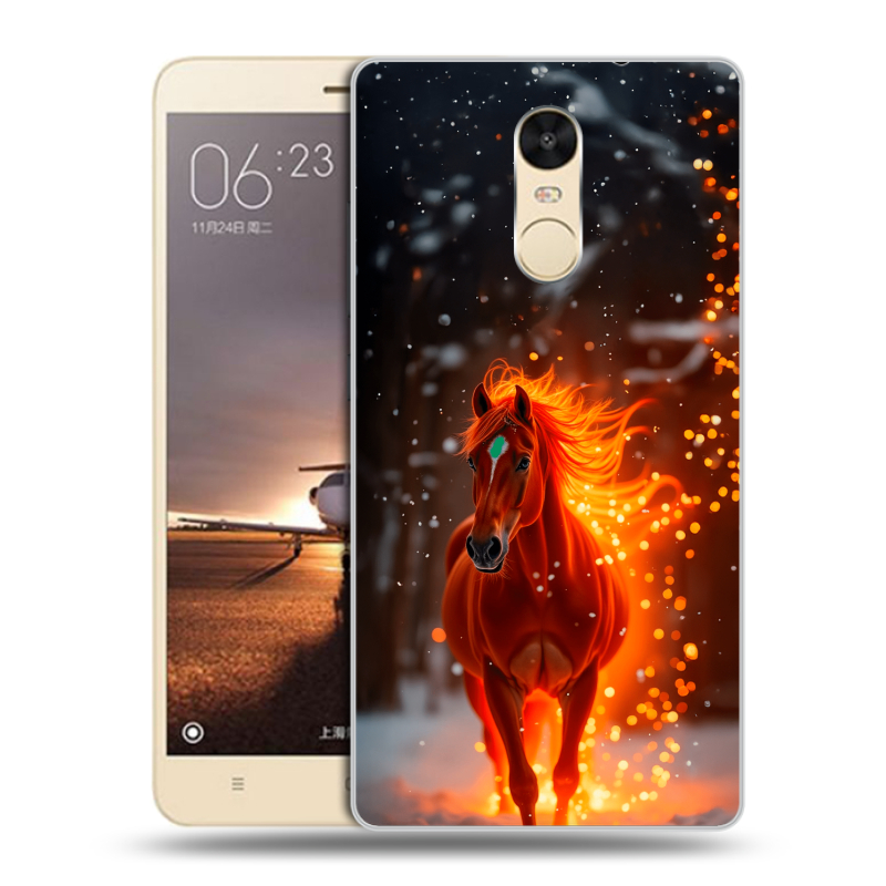 Силиконовый противоударный чехол на Xiaomi RedMi Note 4X с принтом Новый год Силиконовый противоударный чехол на Xiaomi RedMi Note 4X с принтом Новый год
