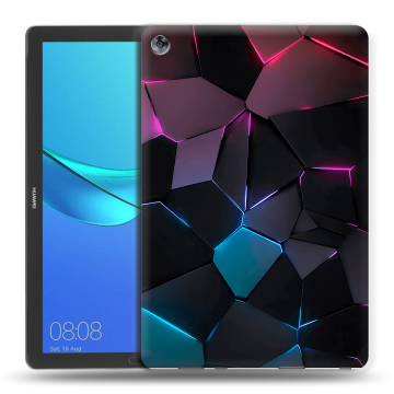 Силиконовый чехол на планшета Huawei MediaPad M5 10.8 с принтом Геометрия неона Силиконовый чехол на планшета Huawei MediaPad M5 10.8 с принтом Геометрия неона