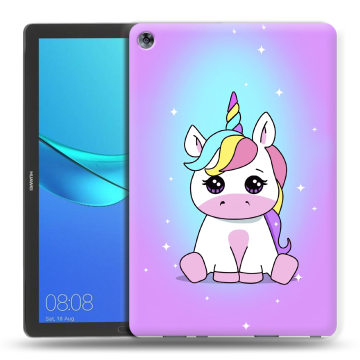 Силиконовый чехол на Huawei MediaPad M5 10.8 с принтом Единорог Силиконовый чехол на Huawei MediaPad M5 10.8 с принтом Единорог