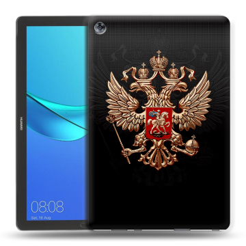 Силиконовый чехол на планшета Huawei MediaPad M5 10.8 с принтом Герб России Силиконовый чехол на планшета Huawei MediaPad M5 10.8 с принтом Герб России