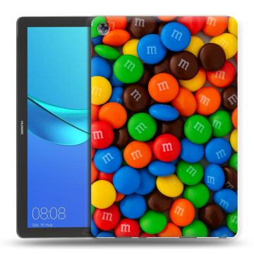 Силиконовый чехол на планшета Huawei MediaPad M5 10.8 с принтом Конфеты Силиконовый чехол на планшета Huawei MediaPad M5 10.8 с принтом Конфеты