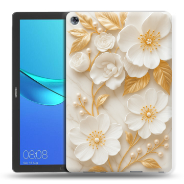 Силиконовый чехол на Huawei MediaPad M5 10.8 с принтом Цветы Силиконовый чехол на Huawei MediaPad M5 10.8 с принтом Цветы