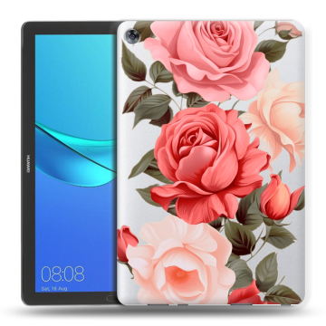 Силиконовый чехол на Huawei MediaPad M5 10.8 с принтом Розы Силиконовый чехол на Huawei MediaPad M5 10.8 с принтом Розы