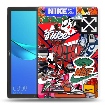 Силиконовый чехол на Huawei MediaPad M5 10.8 с принтом Найк Nike яркий Силиконовый чехол на Huawei MediaPad M5 10.8 с принтом Найк Nike яркий
