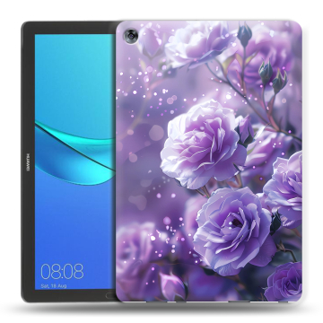 Силиконовый чехол на Huawei MediaPad M5 10.8 с принтом Розы цветы