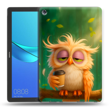 Силиконовый чехол на Huawei MediaPad M5 10.8 с принтом сова Силиконовый чехол на Huawei MediaPad M5 10.8 с принтом сова
