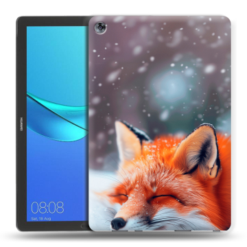 Силиконовый чехол на Huawei MediaPad M5 10.8 с принтом лиса Силиконовый чехол на Huawei MediaPad M5 10.8 с принтом лиса