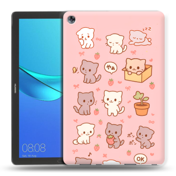 Силиконовый чехол на Huawei MediaPad M5 10.8 с принтом Hello Kitty Хелоу Кити Силиконовый чехол на Huawei MediaPad M5 10.8 с принтом Hello Kitty Хелоу Кити