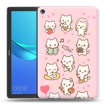Силиконовый чехол на Huawei MediaPad M5 10.8 с принтом Hello Kitty Хелоу Кити Силиконовый чехол на Huawei MediaPad M5 10.8 с принтом Hello Kitty Хелоу Кити