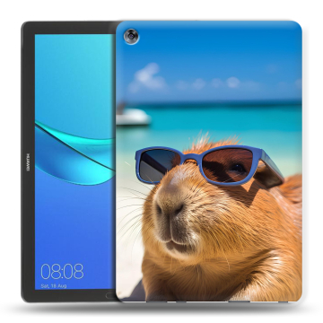 Силиконовый чехол на Huawei MediaPad M5 10.8 с принтом Капибара Силиконовый чехол на Huawei MediaPad M5 10.8 с принтом Капибара