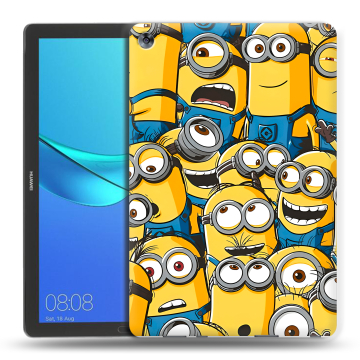 Силиконовый чехол на Huawei MediaPad M5 10.8 с принтом Миньоны Силиконовый чехол на Huawei MediaPad M5 10.8 с принтом Миньоны