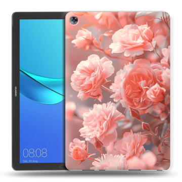Силиконовый чехол на Huawei MediaPad M5 10.8 с принтом Розы цветы Силиконовый чехол на Huawei MediaPad M5 10.8 с принтом Розы цветы