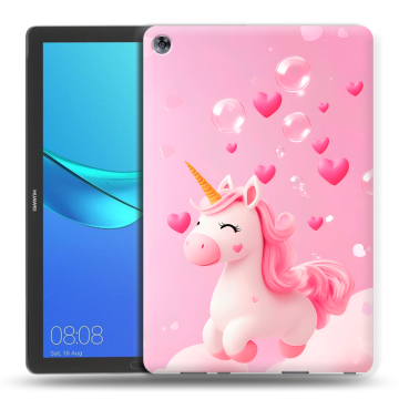 Силиконовый чехол на Huawei MediaPad M5 10.8 с принтом Единорог Силиконовый чехол на Huawei MediaPad M5 10.8 с принтом Единорог