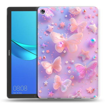 Силиконовый чехол на Huawei MediaPad M5 10.8 с принтом Бабочки