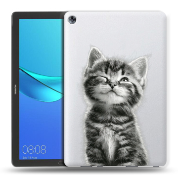 Силиконовый чехол на Huawei MediaPad M5 10.8 с принтом Котенок Силиконовый чехол на Huawei MediaPad M5 10.8 с принтом Котенок