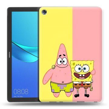 Силиконовый чехол на Huawei MediaPad M5 10.8 с принтом Спанч боб Спанчбоб Силиконовый чехол на Huawei MediaPad M5 10.8 с принтом Спанч боб Спанчбоб