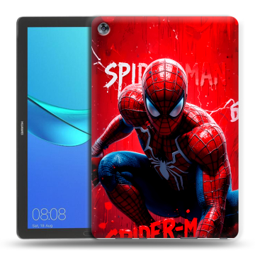 Силиконовый чехол на Huawei MediaPad M5 10.8 с принтом Spiderman Человек паук