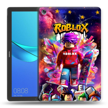 Силиконовый чехол на Huawei MediaPad M5 10.8 с принтом Roblox Роблокс