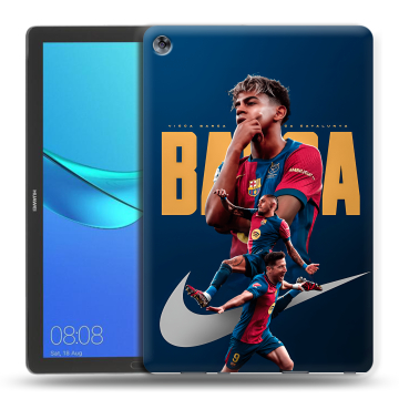 Силиконовый чехол на Huawei MediaPad M5 10.8 с принтом Барселона Barca Yamal Силиконовый чехол на Huawei MediaPad M5 10.8 с принтом Барселона Barca Yamal