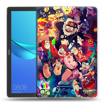 Силиконовый чехол на Huawei MediaPad M5 10.8 с принтом Gravity Falls Гравити Фолз Силиконовый чехол на Huawei MediaPad M5 10.8 с принтом Gravity Falls Гравити Фолз