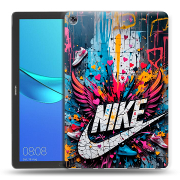 Силиконовый чехол на Huawei MediaPad M5 10.8 с принтом Nike Найк Силиконовый чехол на Huawei MediaPad M5 10.8 с принтом Nike Найк