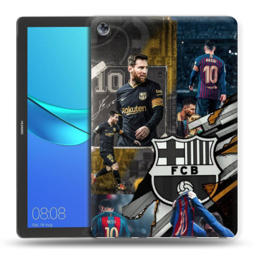 Силиконовый чехол на Huawei MediaPad M5 10.8 с принтом Messi Barcelona Силиконовый чехол на Huawei MediaPad M5 10.8 с принтом Messi Barcelona