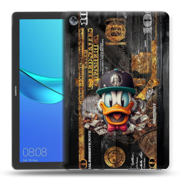 Силиконовый чехол на Huawei MediaPad M5 10.8 с принтом Дональд Дак Доллар Силиконовый чехол на Huawei MediaPad M5 10.8 с принтом Дональд Дак Доллар