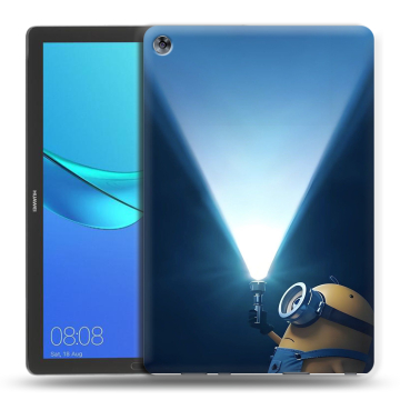 Силиконовый чехол на Huawei MediaPad M5 10.8 с принтом Миньоны Силиконовый чехол на Huawei MediaPad M5 10.8 с принтом Миньоны
