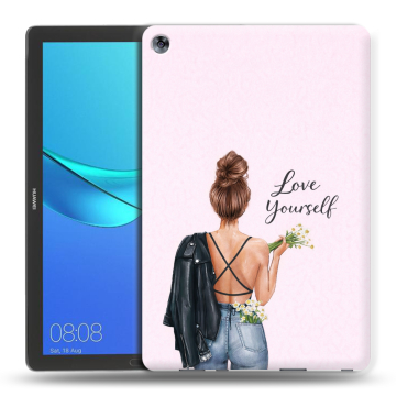 Силиконовый чехол на Huawei MediaPad M5 10.8 с принтом женский Силиконовый чехол на Huawei MediaPad M5 10.8 с принтом женский