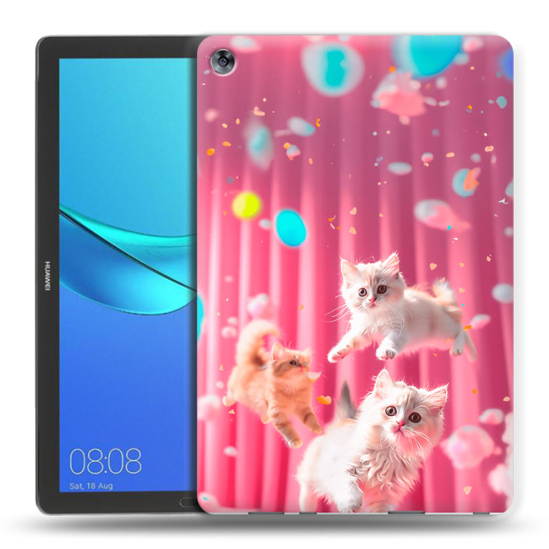 Силиконовый чехол на Huawei MediaPad M5 10.8 с принтом милые котики Силиконовый чехол на Huawei MediaPad M5 10.8 с принтом милые котики