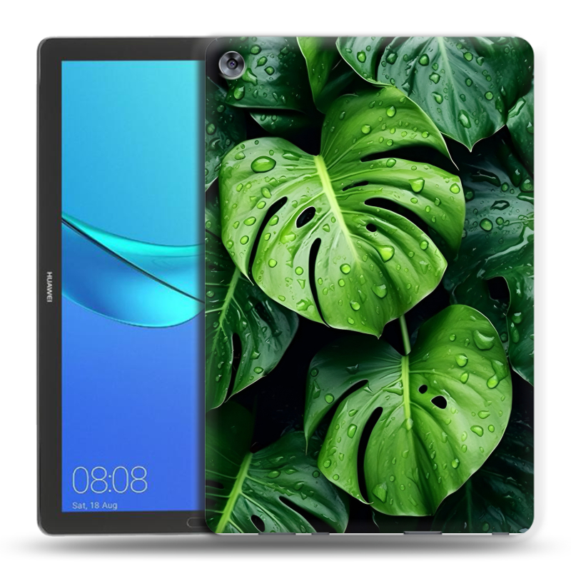 Силиконовый чехол на Huawei MediaPad M5 10.8 с принтом Листья Силиконовый чехол на Huawei MediaPad M5 10.8 с принтом Листья